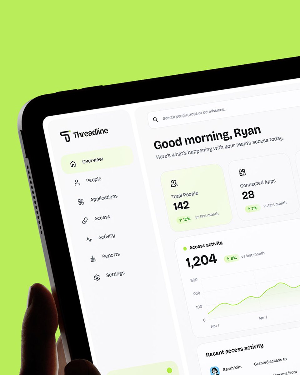ryndesigned's tweet photo. Threadline - Brand Identity &amp; Dashboard UI Design

Threadline is an access-intelligence platform that shows growing companies who has access to what across their software stack.

Check out the link in bio for full project! https://t.co/FxkJDjuUr2
