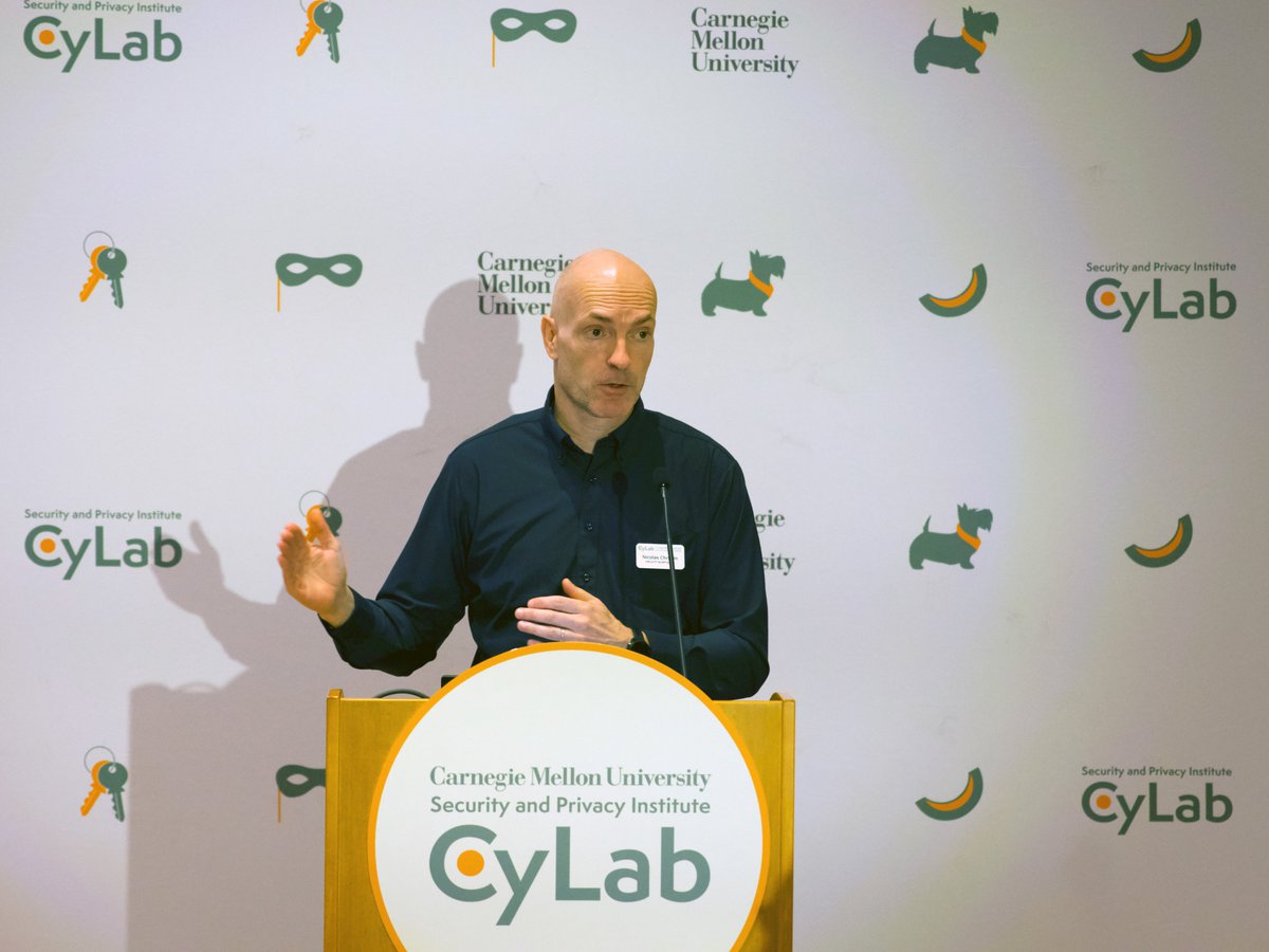 CyLab's tweet photo. Day 1 of the CyLab Partners Conference closed with a student research poster session as well as presentations on generative AI &amp; ML, crypto &amp; blockchain, and our partnerships and research initiatives. Excited to hit the ground running on Wednesday for day 2! https://t.co/ROrfwivVEB