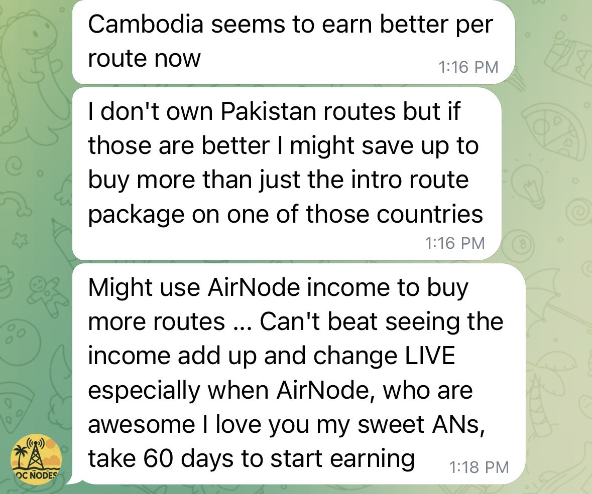 WorldMobilers's tweet photo. “Cambodia seems to earn better per route” - @ocnodes 🇰🇭

It is also only 7% filled 👀

Get your self a route with a discount by using code: ALLIANCE 

🔗https://t.co/UtmxV05xpH https://t.co/eGqM2Qycbc