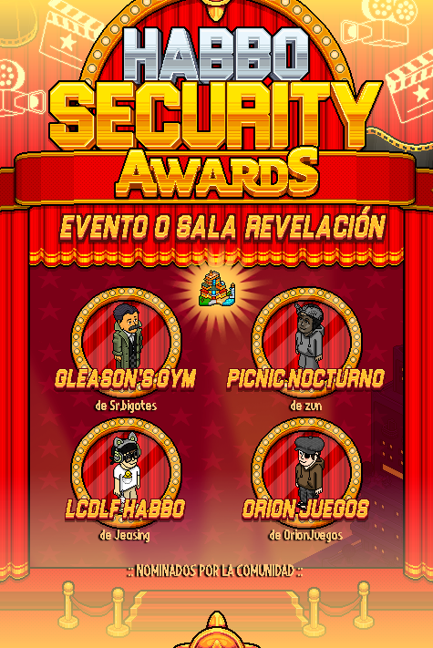 ESHabboSecurity's tweet photo. 🏆 7ª CATEGORÍA DE LA COMUNIDAD: EVENTO O SALA REVELACIÓN DEL AÑO
🌟 ¡Conoce a los cuatro nominados que aspiran a llevarse este reconocimiento!
🎬 NOMINADOS:
▪ Gleason’s Gym (@GymGleasons)
▪ Picnic Nocturno (@PicnicNocturno)
▪ LCDLFHABBO (@lcdlfhabbo)
▪ Orion Juegos (@AgenciaOrionHB)

🗳️ ¡Vota por tu favorito en la Central de ESHabboSecurity! #HabboSecurityAwards2026