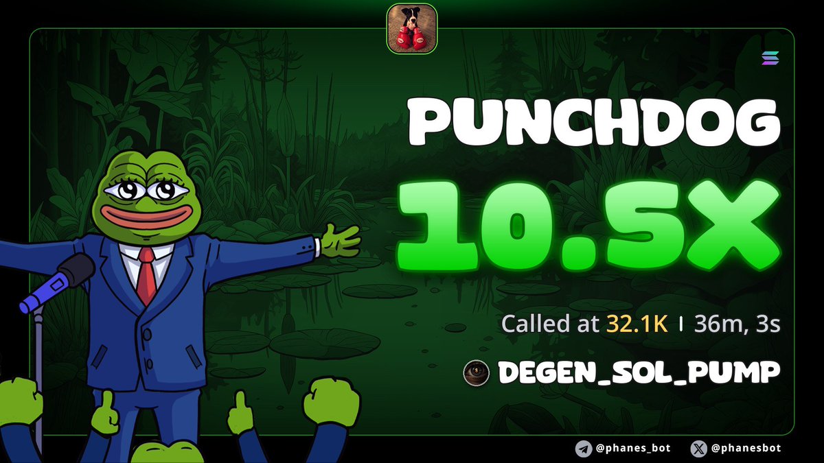 DEGEN_SOL_PUMP's tweet photo. Amazing 10X profit up on $PUNCHDOG 

J2qYrnmRdw8nyx8rFG5D94X2KPGvwzVi594paCkppump https://t.co/JB4J8KHRR2