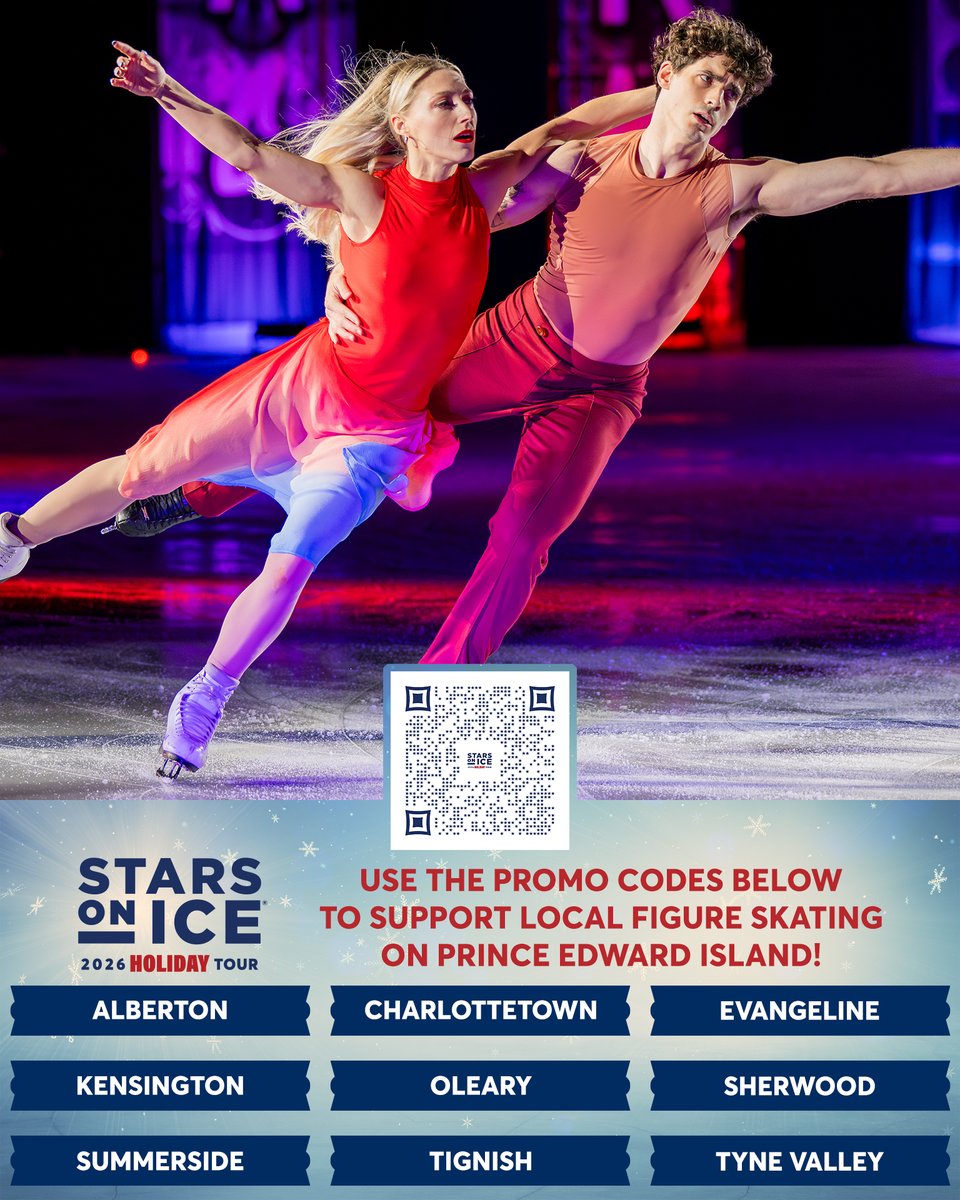 CUPEvents's tweet photo. ⛸️ SUPPORT YOUR CLUB. SEE THE STARS.

PEI figure skating clubs are fundraising through Stars On Ice! Use your club’s promo code when purchasing eligible tickets and a portion goes back to the club.

🏆 Top-selling club wins a skybox + pizza party!

🎟️ https://t.co/60eTt32QLg https://t.co/MnuuUOLRyI