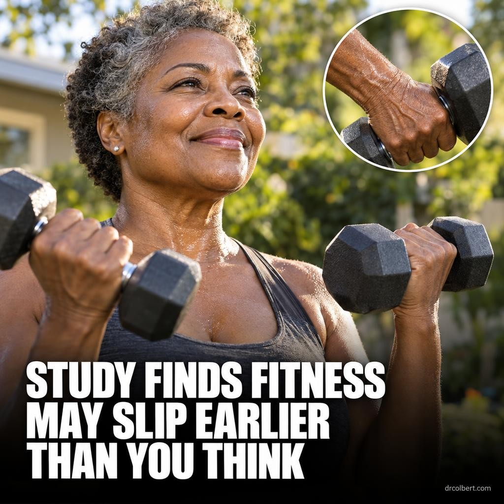 DonColbert's tweet photo. 🔬 Your fitness and strength may start slipping much earlier than you think.

A Swedish study followed the same 427 people from age 16 to 63. Fitness and strength declined earlier than most of us expect, but people who became active as adults still did better.

Here is what I tell my patients: it is never too late to start walking, lifting and moving more. Our bodies are a gift to steward, and strength is built one ordinary day at a time.

Full breakdown in the reply below.