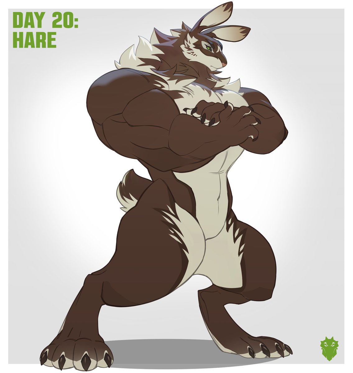 InternalEdge's tweet photo. WERETOBER 2026      
#Weretober  Day 20. Hare https://t.co/59UQm30wU0
