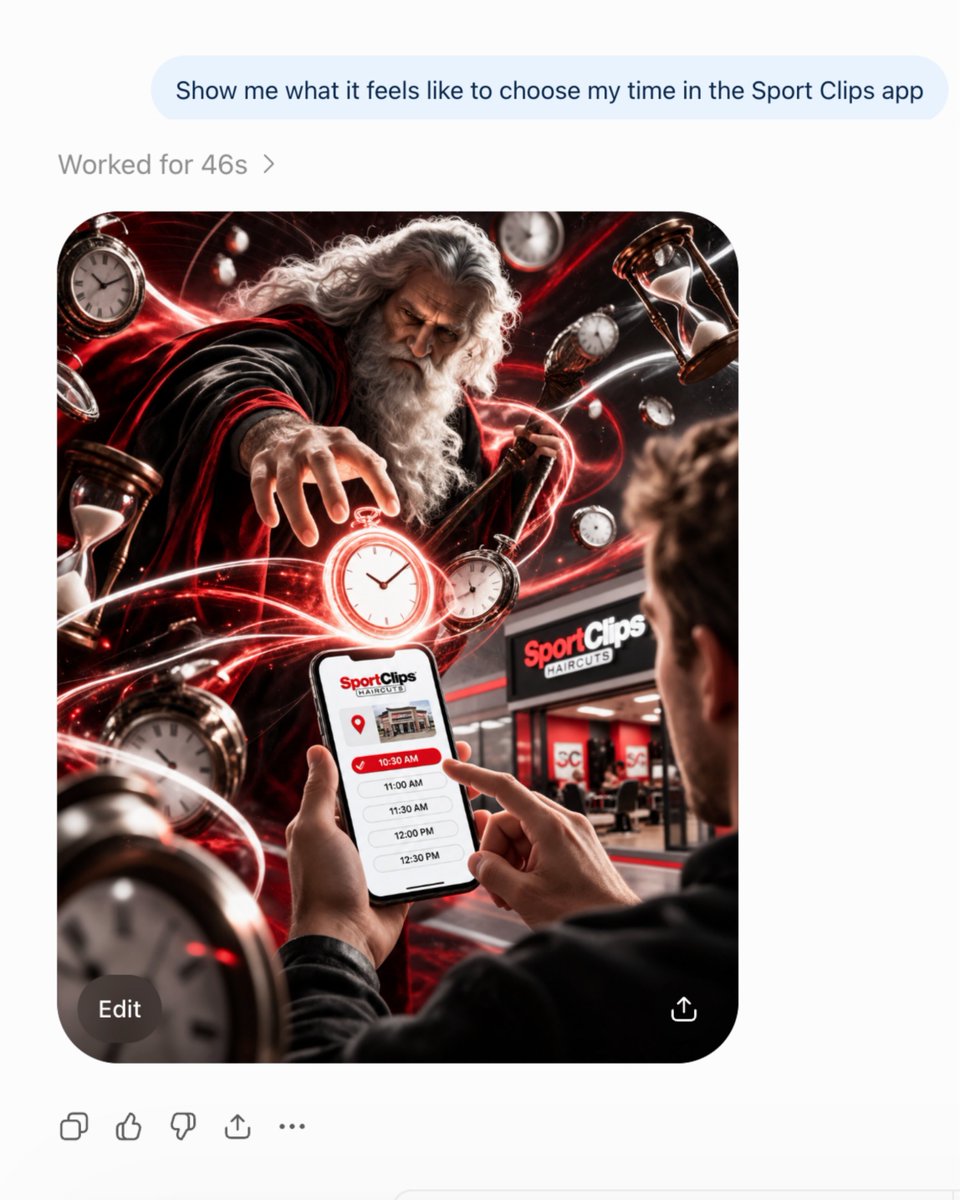 SportClips's tweet photo. This is frying me this is not photoshop 😭 https://t.co/rknF2KDW7B