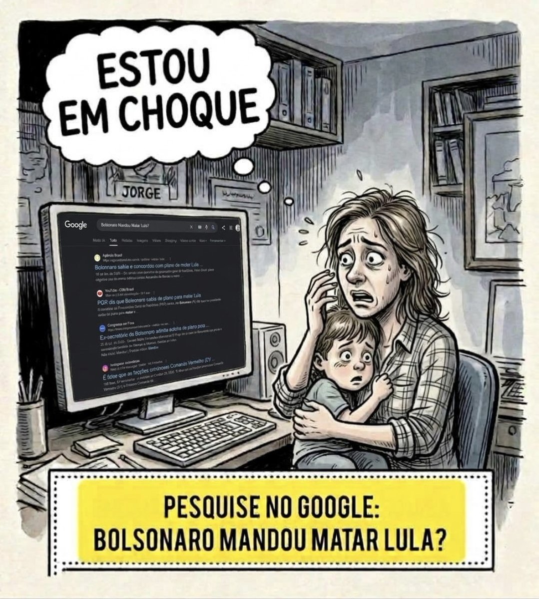 fabybcg22's tweet photo. CHOCADA! Dê um Google em : “Bolsonaro mandou matar Lula” ? E veja com seus próprios olhos
#PesquiseBolsonaroMandouMatarLula https://t.co/nCoa6tskw7