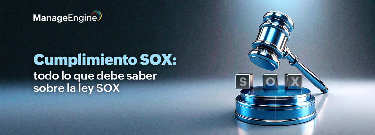 ManageEngineLA's tweet photo. 📜 Evitar fraudes corporativos no es solo para finanzas, ¡TI tiene un rol clave! 🔍💥 En este nuevo #blog te explicamos cómo el cumplimiento SOX impacta la seguridad, el control de acceso y la integridad de datos en tu empresa. 🛡️✨ ¡Léelo aquí! 👉🏻🔗 https://t.co/Pv3SK1gzrT https://t.co/p0z5Lg0Mgv