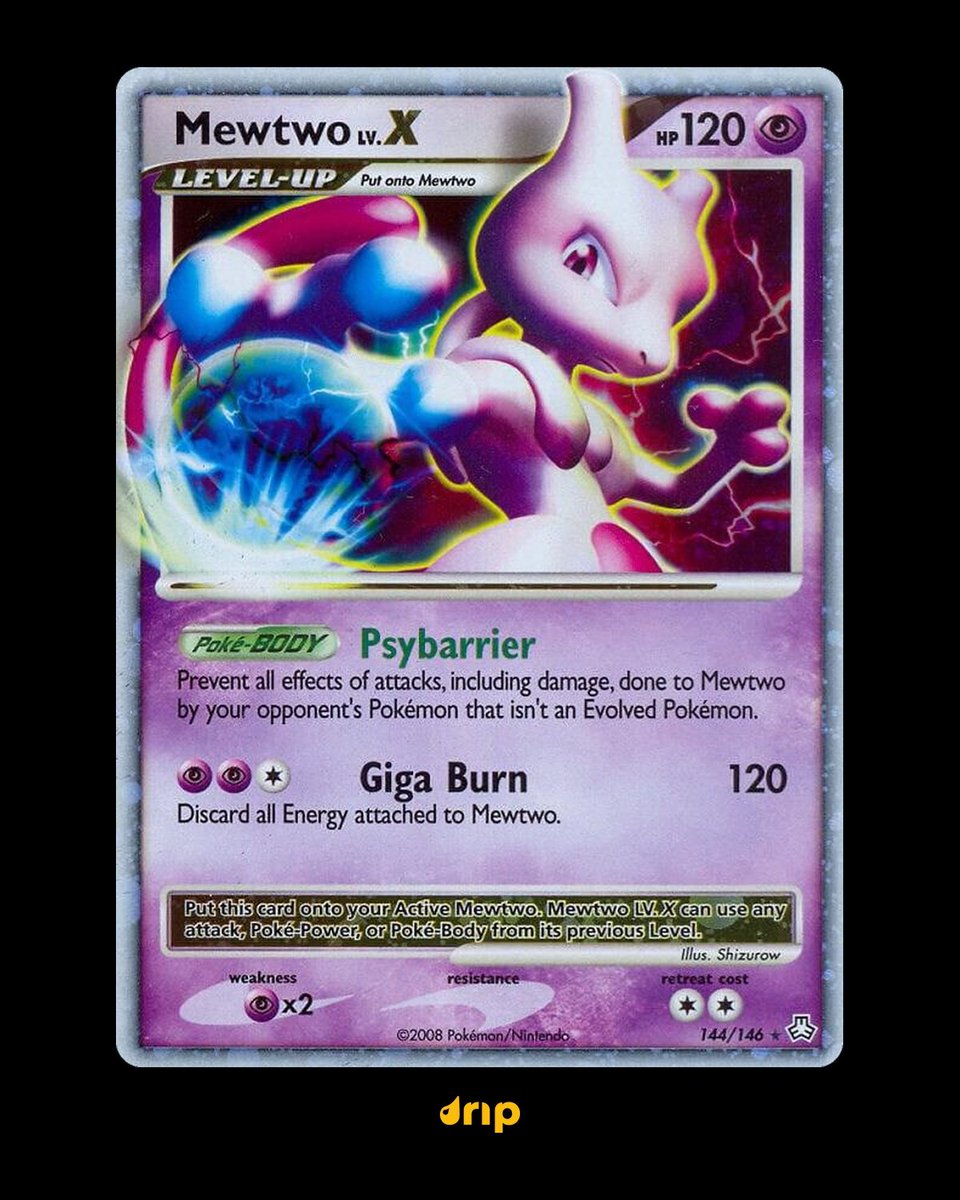 dripshop_live's tweet photo. Which one would you want MORE?

🔵 Mewtwo LV.X (2008) $248
🟠 Mewtwo VSTAR (2023) $234 https://t.co/7BPUPY6dhm