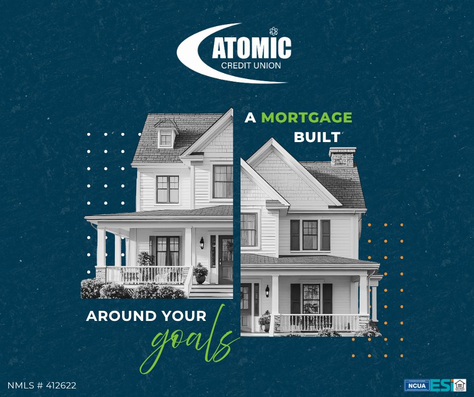 Atomic_CU's tweet photo. 🏡 Your mortgage should fit your goals. Atomic Credit Union is here to help you explore home loan options with friendly guidance and personal service every step of the way.

Get started today: https://t.co/LV6RHP0cjv

#ACU4U https://t.co/zZxkDvAyp4
