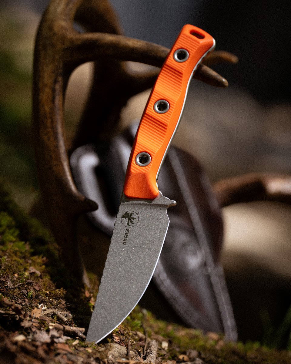 microtechknives's tweet photo. The award-winning Akris featuring a stonewashed standard edge blade paired with G-10 handles in various colors, complete with a Kydex or leather sheath. 

Made for the outdoors and all the adventures that await, the Akris is a trusted tool for your kit. https://t.co/CRtHAVSxA1