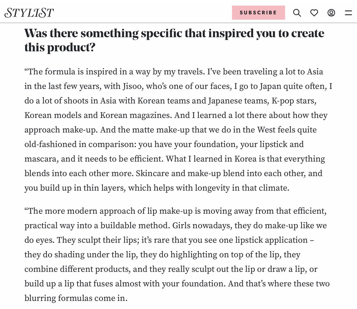 hiroppi_sp's tweet photo. JISOO is more than the face of Dior!! ‘she’s part of the inspiration behind its beauty innovation. 

As Peter Philips shared in his interview with Stylist UK, working alongside JISOO and traveling through Asia shaped his creative vision for Dior Beauty, inspiring new blurring formulas influenced by modern Korean makeup techniques.