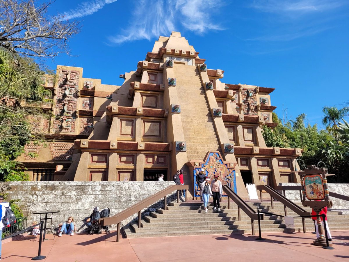 BayAreaBubba's tweet photo. I think people forget there is already a pyramid shaped like this in Epcot. While I understand the concern, I’m going to wait for the final result as it hasn’t been a problem for the Mexico pavilion. https://t.co/TefcN9B9jh