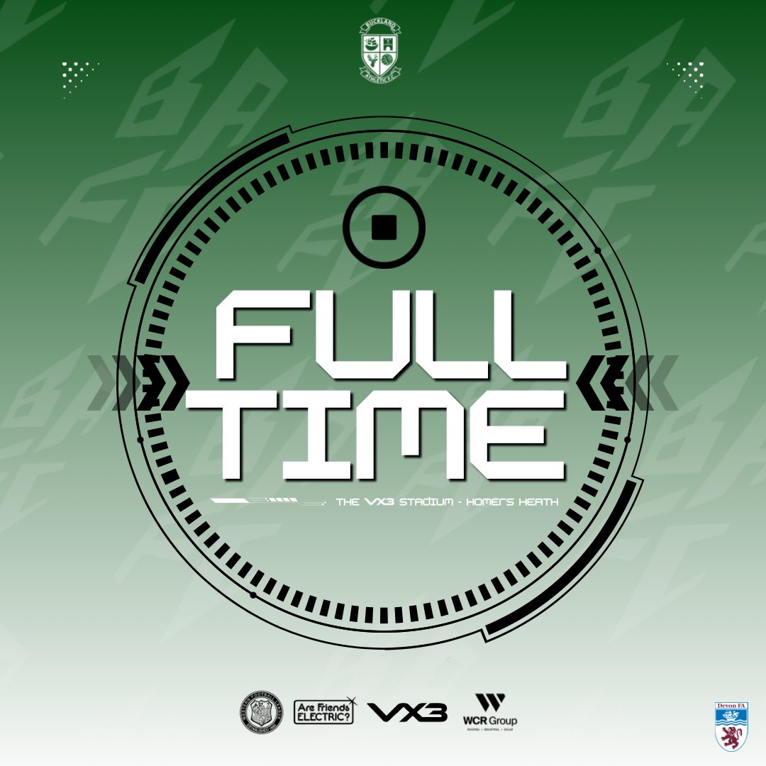 OfficalBAFC's tweet photo. ⏹️ | FULL TIME

Buckland Athletic 3 @Axminstertownfc 1.

⚽️⚽️ @Ryanxsmith10 
⚽️ @_JackBaxter23 

We are into the 🎩 for the Quarter Finals of the @devoncfa St Luke’s Challenge Cup 🤝

#UpTheBucks 🦌 https://t.co/cqbvDUYKuX