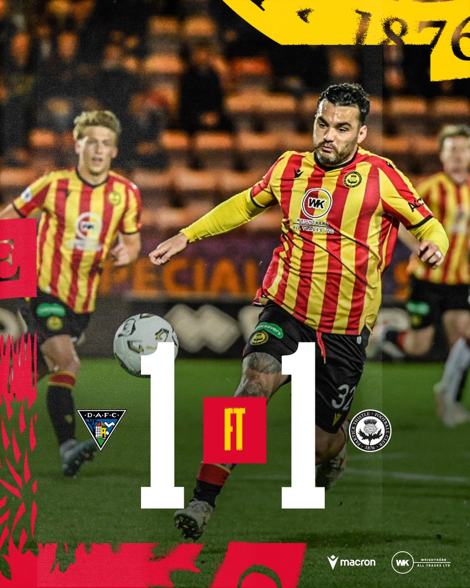 PartickThistle's tweet photo. A point on the road.

#DAFCvPTFC #WeAreThistle https://t.co/BoqJN4ISrc