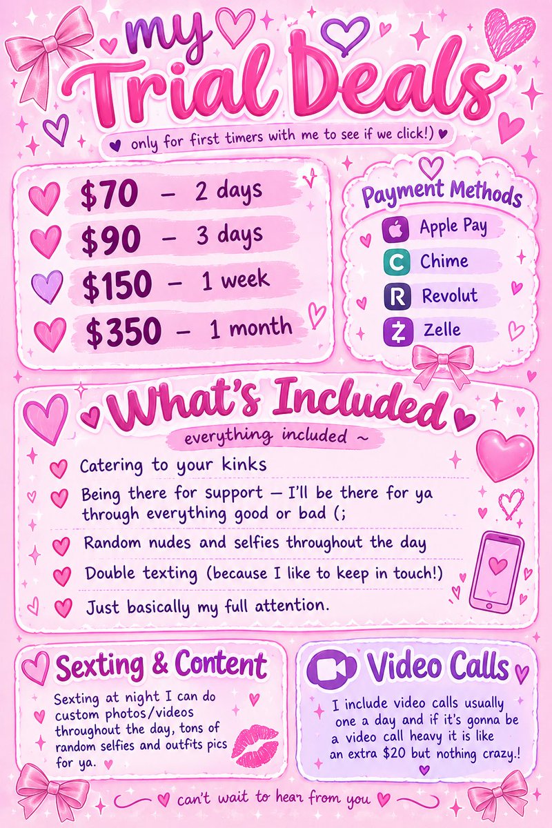 nikkimoonxxo's tweet photo. snap ~ nullxxz
tele ~ nikkimoonxox 
imessage ~234-346-5080

Payment Methods || applepay/revolut/chime/cashapp/zelle 
(with my rev i can receive payments from remitly, wise, monzo) 

giftcards ~ ONLY! visa redswirl e gc/ doordash / Amazon / lyft (ask ab others!) #buyingcontent https://t.co/t43t0PU6Mi