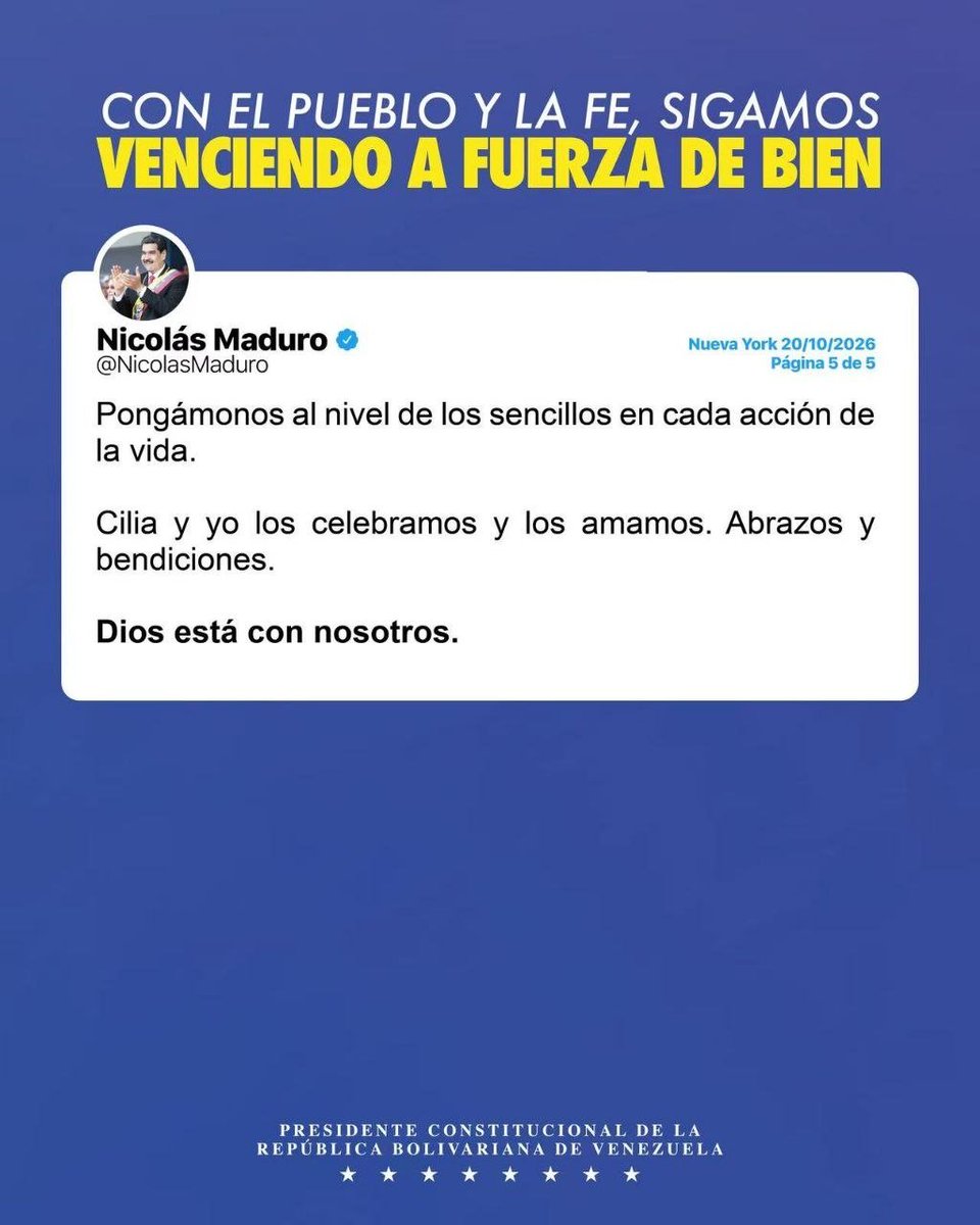 NicolasMaduro's tweet photo. Esa gran visión y las grandes tareas proyectadas aquel día siguen en pleno desarrollo, avanzando hacia más democratización de la sociedad que hayamos vivido como país: la democracia de los comunes, de los vecinos y vecinas, de la gente de a pie. https://t.co/hduUGsJ5Jc