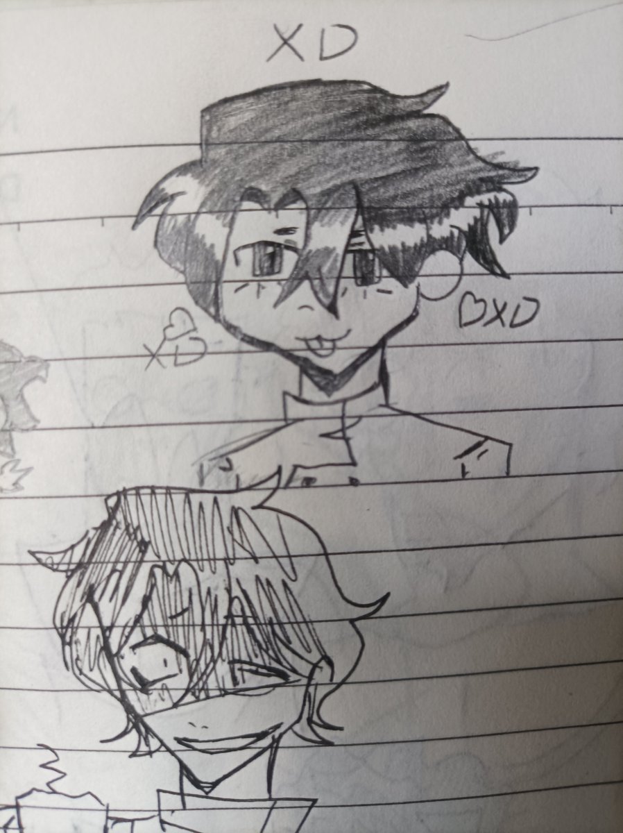 OnigiriVinew9's tweet photo. Rete a mis amigos dibujar en dibujo mío inspirado en @Kamipatez para ver cómo lo hacían 
 #Vincent #Vince #DeadPlate https://t.co/Wty39xi3wU