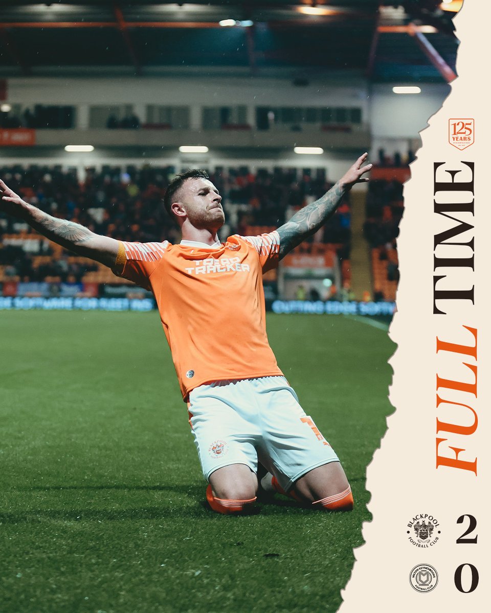 BlackpoolFC's tweet photo. Three points under the lights at Bloomfield Road. 

🍊 #UTMP https://t.co/rPglJp6A3Q