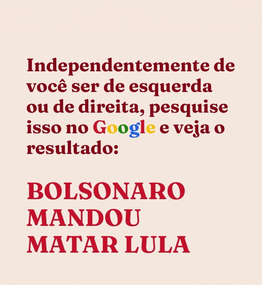 reginamori's tweet photo. #PesquiseBolsonaroMandouMatarLula https://t.co/Rouudd4NHa