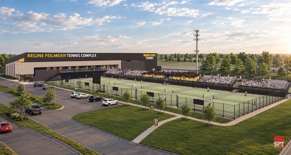 WichitaState's tweet photo. Ground has been broken on the Wichita State University Regine Feilmeier Tennis Complex. This investment will create new opportunities for Shocker student-athletes while serving as a lasting asset for the Wichita community for years to come. Full story in comments. 

@GoShockers https://t.co/o4BhEBfdao