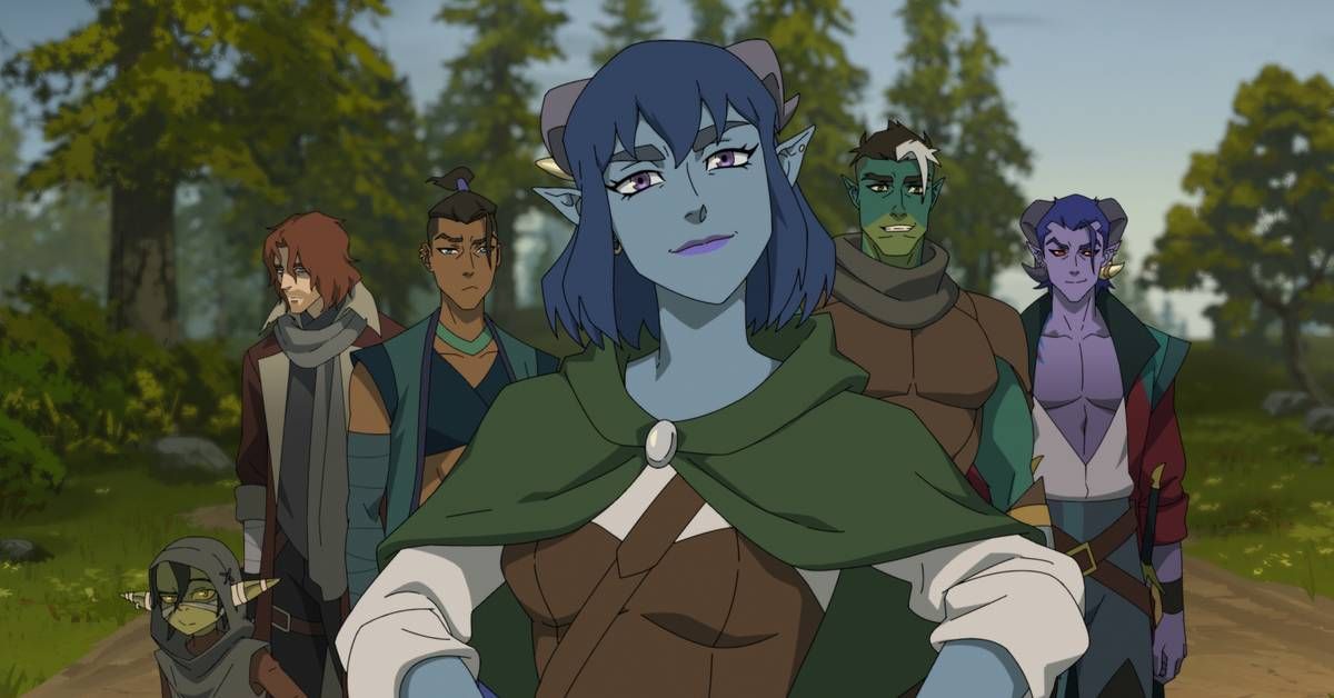 Polygon's tweet photo. Exclusive: 2 Critical Role Heroes Team Up in The Mighty Nein’s Groundbreaking New Sequel https://t.co/3gegEw7IsN https://t.co/cGmFHfz8rQ