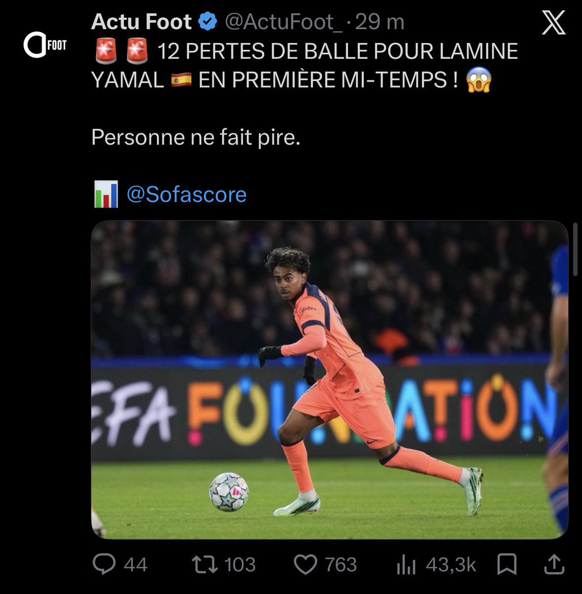 wyzixftn's tweet photo. @ActuFoot_ Ça c’est un vrai patron dans les grand matchs pendant que yamal fait caca culotte https://t.co/rbfXhLmWJN