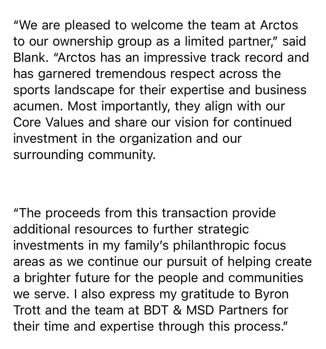 ByDanielFlick's tweet photo. NFL owners today approved Acrtos as a new limited partner for the Falcons.

Acrtos now has a 7.5% stake in the team, with an additional 2.5% stake expected to be acquired at a later date.

Statement from Arthur Blank: https://t.co/pY4Ror7aLw