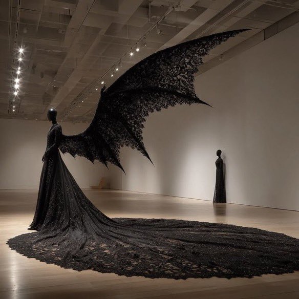 evergreenhues's tweet photo. Batwing gown https://t.co/POrQK1ZNJD