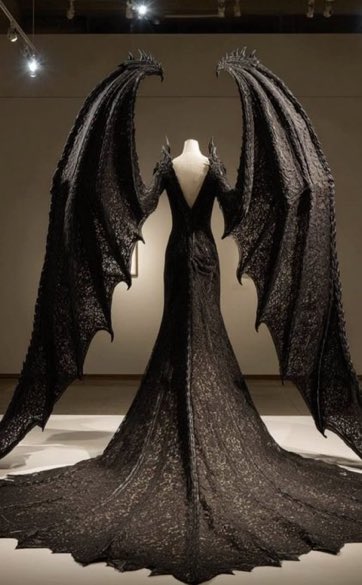 evergreenhues's tweet photo. Batwing gown https://t.co/POrQK1ZNJD