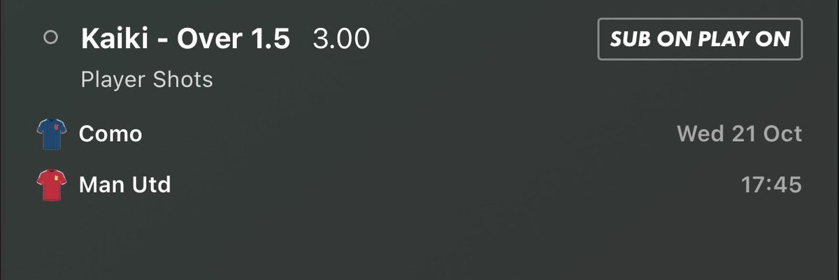 Prof1tTips's tweet photo. One for tomorrow’s early kick off 

💎Kaiki has been playing LW recently and has seen 2 shots land in 7/8 games 

💎2,2,3,3,3,2 

Happy to take a small punt here on some value that looks to be good 

Thanks @StatsHubCom https://t.co/dBd4alpFLh