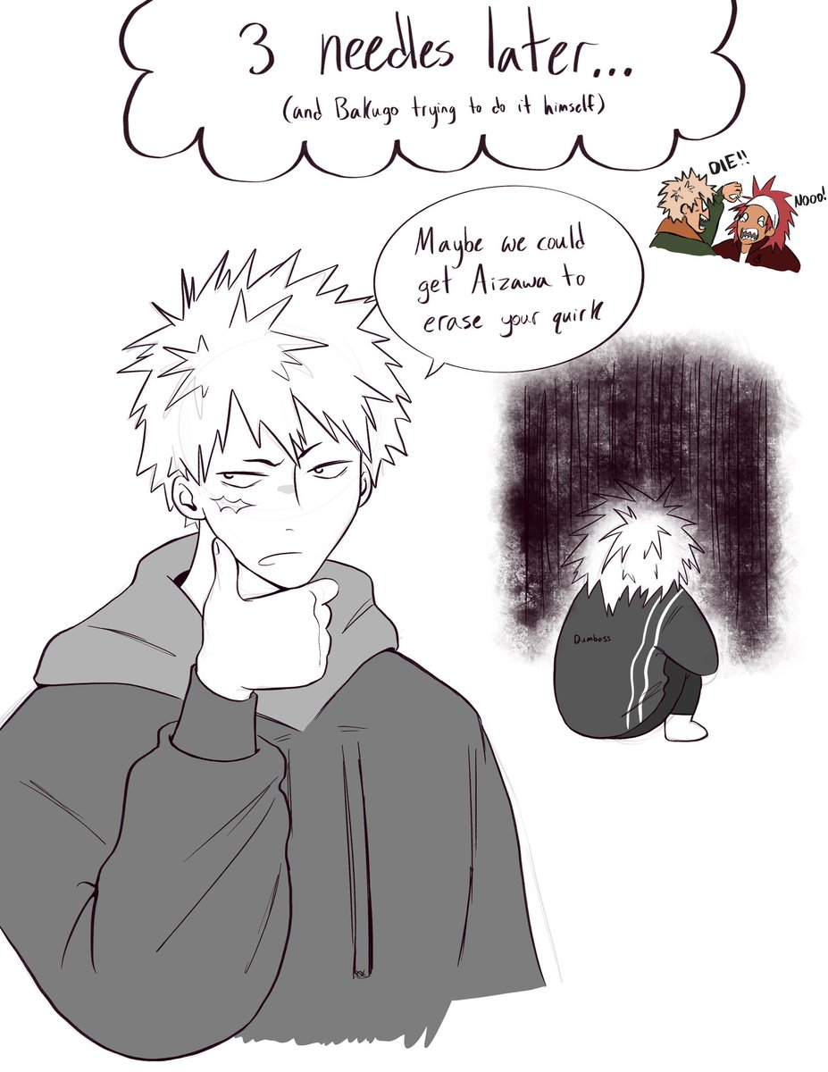 shubloe's tweet photo. Kirishima gets pierced? Ft. Bakugo
#bnha #kiribaku https://t.co/8E9fj7jBQa