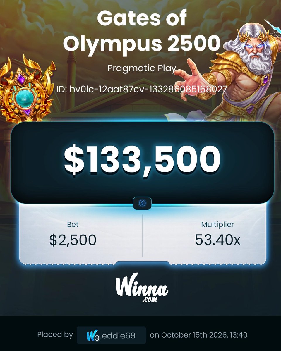 Winna's tweet photo. The gods are in a good mood this week and they are not being picky about who gets paid https://t.co/SAeb7dMSoJ