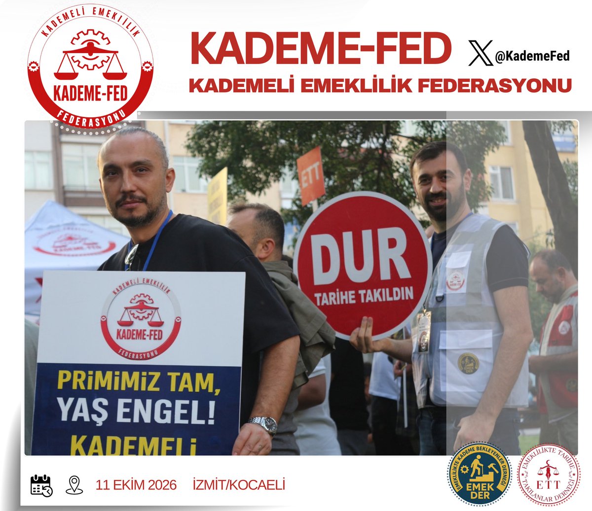 OguzEtt's tweet photo. @KademeFed Anayasal eşitlik ilkesi yok sayılamaz!
Emeklilik sistemindeki haksızlıkların araştırılmasına "hayır" diyenlere rağmen, yanımızda duran Sayın Av. Mahmut Tanal’a Kademeli Emeklilik Federasyonu adına teşekkür ederiz.
@KademeFed @ETTDER1999 @EmekDerResmi #PrimVarTarihEngel https://t.co/3V4eYmatD2