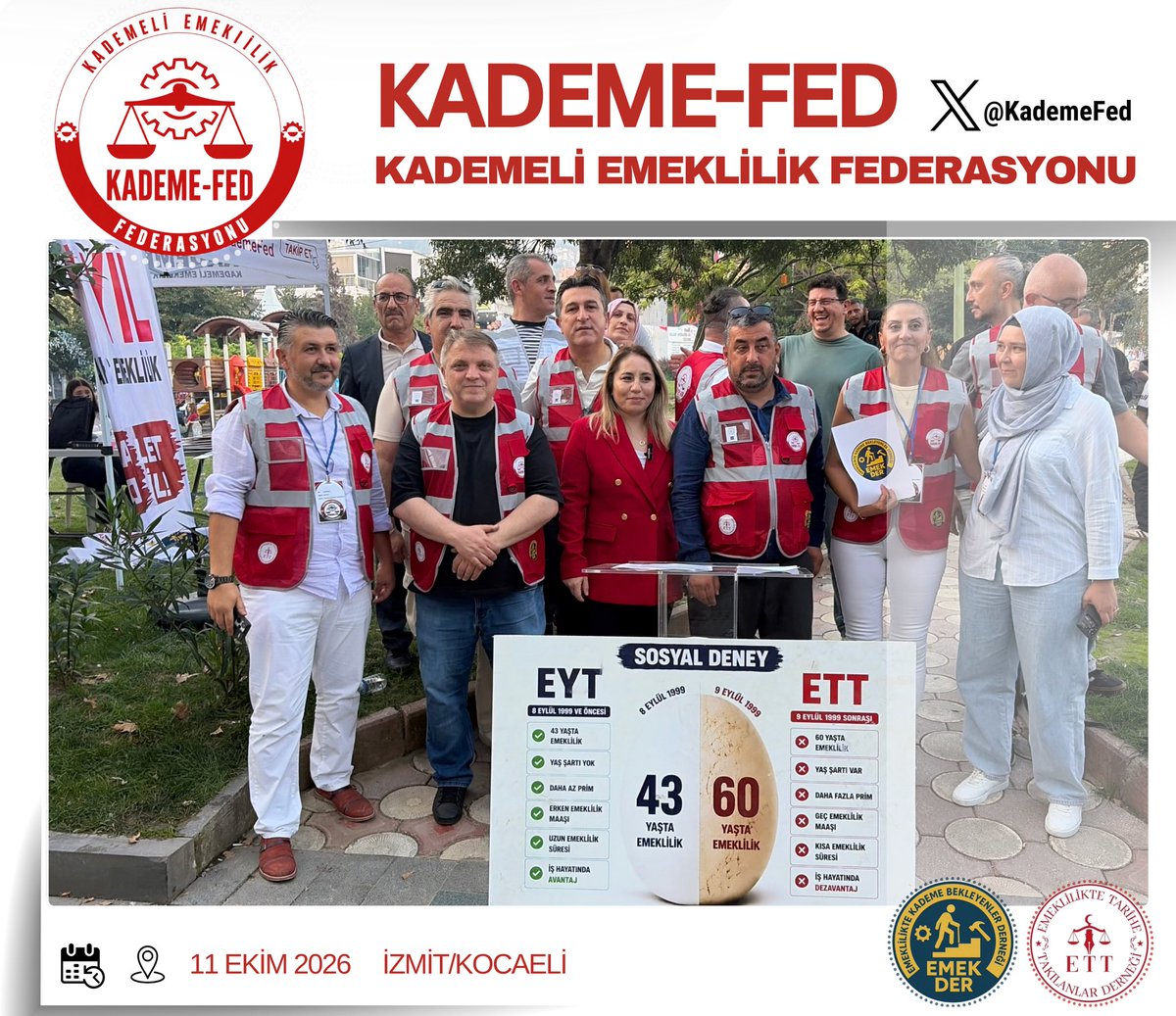 OguzEtt's tweet photo. @KademeFed Milyonların geç emeklilik tablosuyla karşı karşıya kaldığı bu süreçte, hak hakkaniyet mücadelesinde yanımızda duran Sayın Gamze Taşçıer’e teşekkürler!
Kademeli Emeklilik TBMM gündemine alınmalıdır!
@gamzetascier @yenipartiyiz
@KademeFed @ETTDER1999 #PrimVarTarihEngel https://t.co/yYoB5QA71s