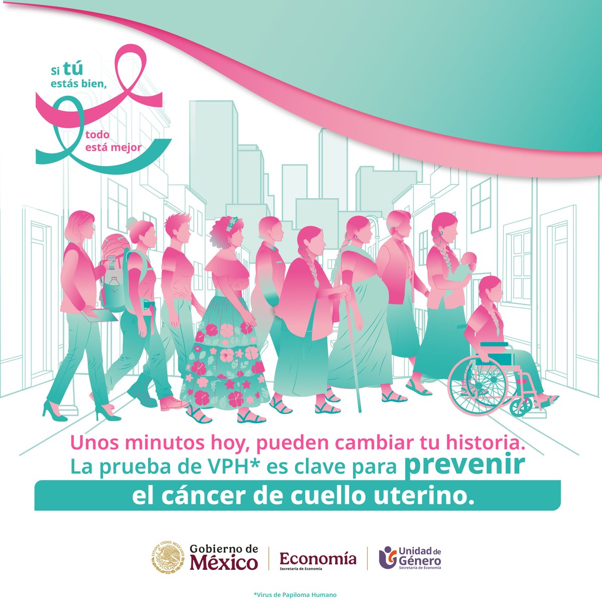 CENAM_Mexico's tweet photo. ⏰ Dedicar tiempo a tu salud puede hacer una gran diferencia.
Realizarte las pruebas de detección recomendadas permite identificar riesgos y actuar oportunamente.
🩷 Hoy es un buen día para cuidar de ti.
#DetecciónOportuna #VPH #Prevención https://t.co/0QhvyVUZFq