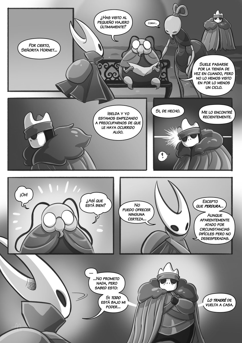 er_ghost_in's tweet photo. (2/3) Enlacemos Nuestros Ecos y Seamos Completos [Cómic Traducido]
Un Fancomic de Hollow Knight por @firefly_summers
Capítulo 3: Menos como una promesa y más como un juramento.

#hollowknight #silksong #translation #español https://t.co/K1APZDvZDA