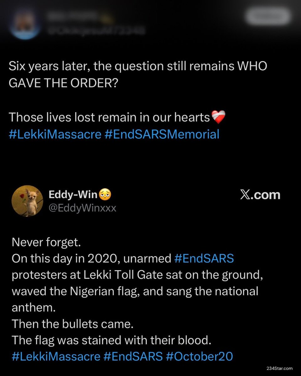 theNETng's tweet photo. When you hear October 20, 2020, one of the first things that comes to mind is the #EndSARS protest, a defining moment in Nigeria’s history. In the world of music, the African Giant, Burna Boy, immortalized the pain, struggles, and voices of the people through a powerful song titled “20-10-20.” The song tells the story of a people and a nation, capturing the emotions of a generation that stood up to demand justice, accountability, and a better Nigeria.