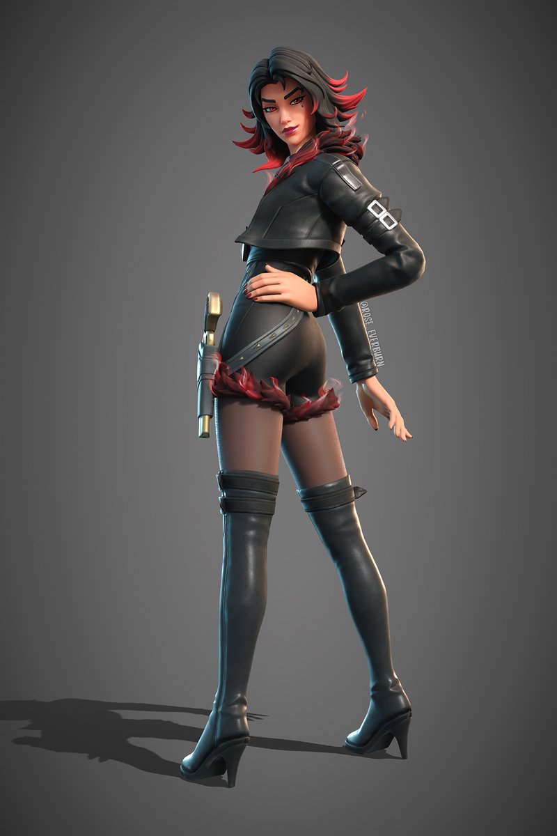 rose_everburn's tweet photo. Tired of your favourite Fortnite character not having another skin? Make it yourself :)

Vagabond Valeria concept by yours truly ❤️🖤 https://t.co/RQquiFTZgC