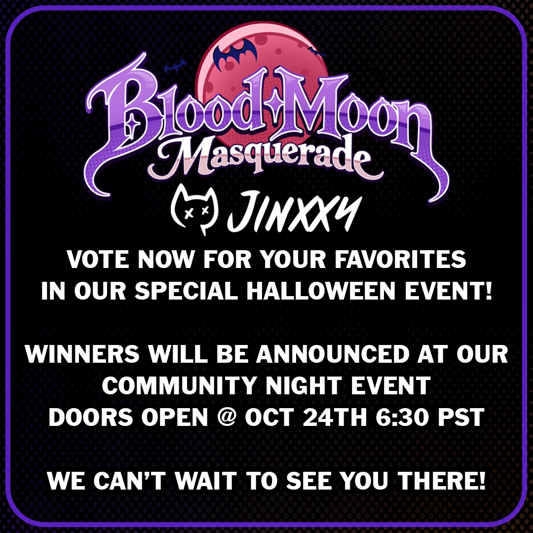 Jinxxy_com's tweet photo. Don't forget to vote for your favorite featured product on our website, then join us for an amazing night of fun and giveaways! Details and links in the description https://t.co/9cSGUfQo9A