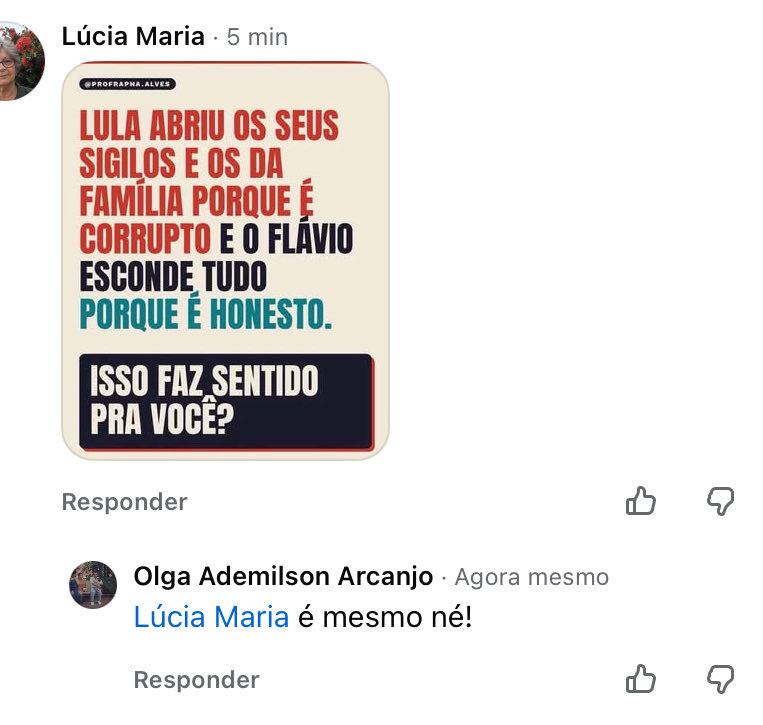 tephws's tweet photo. criei um fake de uma senhora no fake pra conscientizar a galera, comecei a comentar em um monte de post de bolsonarista

acho que ta funcionando mors https://t.co/Y4MXxEccOs