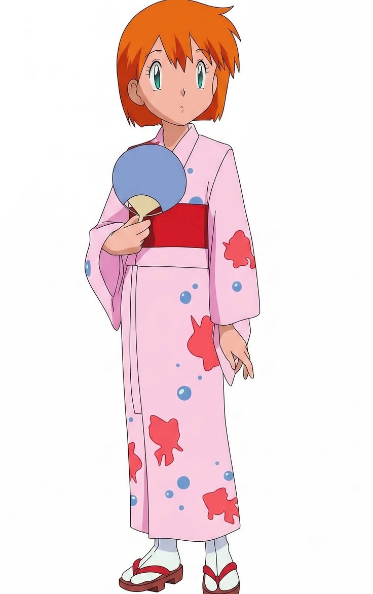 MistyReturn's tweet photo. Can we stop for a second and just admire Misty in her yukata? 💕 Honestly, I think my face right now is a total copy paste of Ash’s reaction the first time he laid eyes on her! 😳

#Misty #Kasumi #AshAndMisty #PokemonAnime #Yukata #カスミ #ポケモン #アニポケ https://t.co/raRMe8DmS1