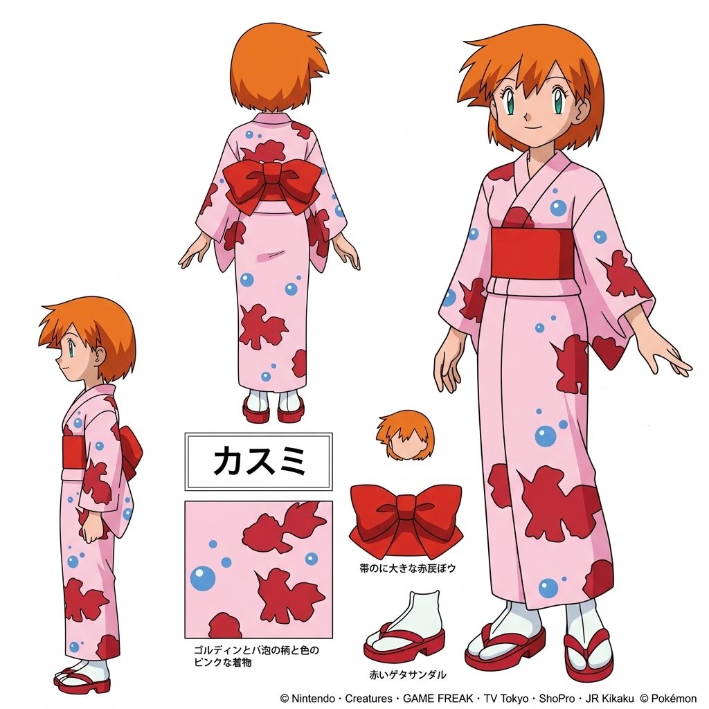 MistyReturn's tweet photo. Can we stop for a second and just admire Misty in her yukata? 💕 Honestly, I think my face right now is a total copy paste of Ash’s reaction the first time he laid eyes on her! 😳

#Misty #Kasumi #AshAndMisty #PokemonAnime #Yukata #カスミ #ポケモン #アニポケ https://t.co/raRMe8DmS1