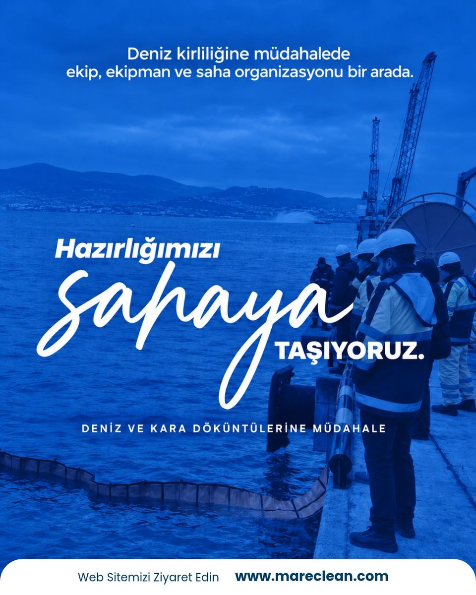 mareclean's tweet photo. Deniz kirliliğine karşı etkili müdahale, güçlü saha organizasyonuyla başlar.

Mare olarak deneyimli ekibimiz ve profesyonel ekipmanlarımızla çevresel risklere karşı sahadayız.

#MareClean #DenizKirliliği #DöküntüMüdahalesi https://t.co/hLyIq3RoO3