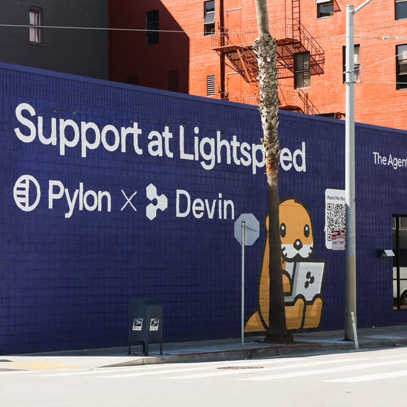 cognition's tweet photo. Calling all SF startups! Join us for the Pylon x Devin Launch Party Thursday, October 29.

Grab some swag, a drink, and chat with Cognition CPO @walden_yan and Pylon CTO @advith_c about our support → engineering flows.

New Devin customers on Pylon can also pick up $15,000 in Devin credits.
https://t.co/CCdYXiiiVA