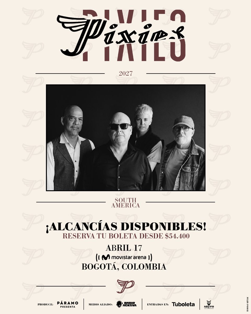 paramo_presenta's tweet photo. Alcancías para @PIXIES disponibles ⭐️

Nos vemos el 17 de abril de 2027 en el @MovistarArenaCo 

🎫 https://t.co/uuz2Ayv5b0 https://t.co/dIBcCkMcDZ