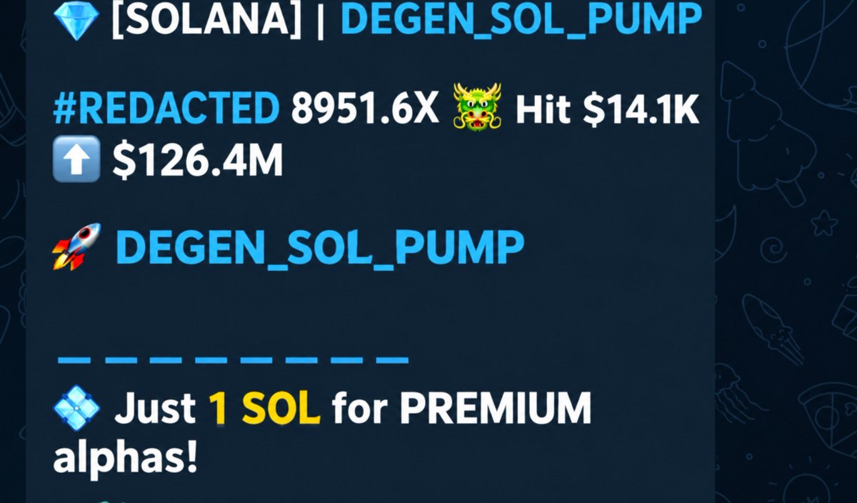 DEGEN_SOL_PUMP's tweet photo. If you’re not in my Vip TG group ,I'm sorry you are missing a lot the best early entry calls are on telegram 🔥🚀🚀👌
DM:  https://t.co/bx6XsmJxiA https://t.co/rSZGBMawbG