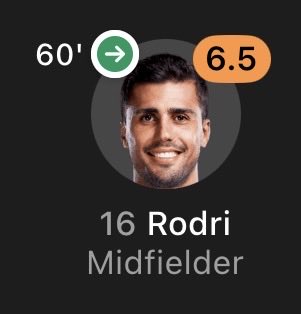 F4STYAMAL's tweet photo. Are we going to have a conversation about this Rodri cameo?

He comes on at 1-1, misplaces 15 passes and we concede 3 goals in 20 minutes

I dare him to come out and talk about “Barca lack of mentality” or any of that nonsense https://t.co/646Qry9auN