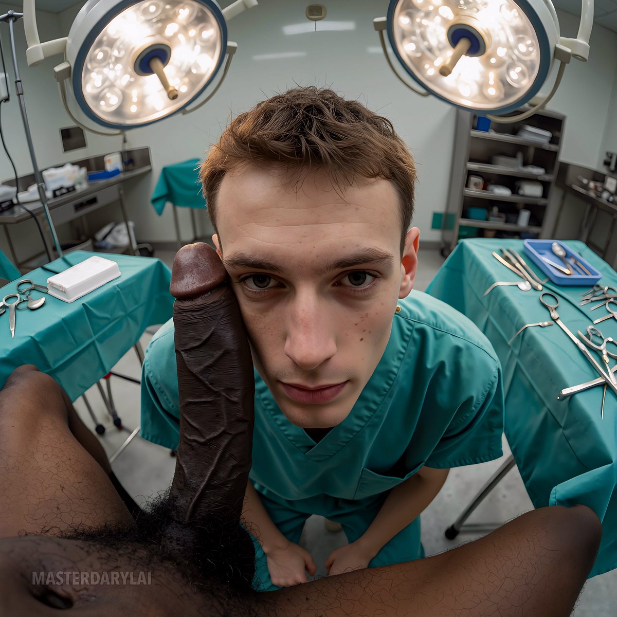 MasterDarylAI's tweet photo. Kneel. Mouth open. Eyes on me. #surgeon #scrubs https://t.co/Nop2l2nJr1