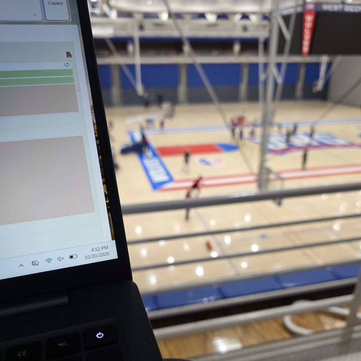 RealJCarmichael's tweet photo. My mobile office stop by this afternoon: @uwg_wbb practice... 

Our 🐺 🐺 🐺 will be getting their season started in just a few days. ✍️  your  🗓️  now.

#BuiltForMore https://t.co/2N6Dc34iBw
