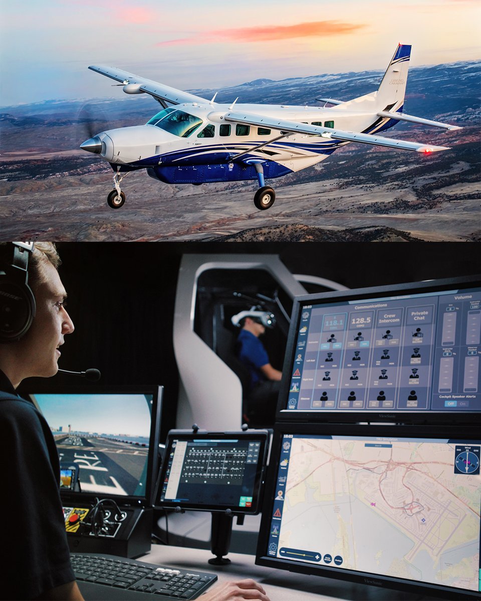TRUsimulation's tweet photo. Announcing our first-ever @Cessna Grand Caravan EX Veris Virtual Reality Flight Training Device 🔥

The device brings immersive training to one of aviation's most versatile aircraft.

Read more: https://t.co/KNj2BGyULM https://t.co/wqapKzcUHd